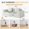 modular sofa can be converted into an oversized sofa bed Free conversion sofa set flexible configuration