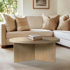 Sadie Round Coffee Table Reclaimed Greige