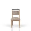 Rope Back Chair - Toffee/ Carmel