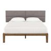 Jaxx Panelist Modern Padded Headboard – Set of 4 Wall Mounted Panels (Each 11.25" x 38") - King, Havana Brown Microvelvet