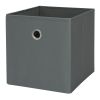 Collapsible Fabric Cube Storage Bin, Soothing Grey