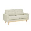 67.7" Wide Mid-Century Modern Upholstered Tufted Loveseat Sofa With Wooden Legs