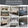 Welburn Upholstered Bench Cream