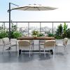 Outdoor Dining Chair Set of 2, Wicker Rattan Woven Patio Chairs, Outdoor Armchair Seating for Patio Backyard Poolside Balcony