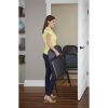 Deluxe Vinyl Padded Seat and Metal Back Folding Chair, Black