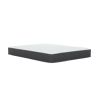 8 in. Queen Size Pocket Spring Hybrid Mattress Bed in a Box, Soft Euro Top Gel Memory Foam Mattress, White/Gray