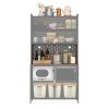 73'' Tall Kitchen Pantry Cabinet , 6 Level Flip Door with Pegboard Spacious, Adjustable & Stylish Metal Pantry Storage Cabinet