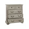 Farmhouse 5 Drawers Dresser for Bedroom, Rustic Chest of Drawers with Natural Texture, Vintage Design, Storage Dressers Organizer for Bedroom