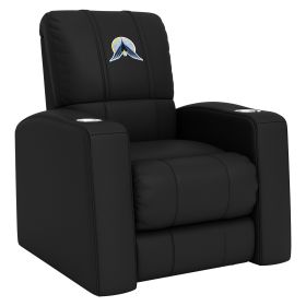 Relax Home Theater Recliner with Minnesota Twins City Connect Ripple Logo (Material: Top Grain Leather *Custom Order 8 Week Lead time No Returns*)
