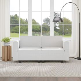 The multi-person modular combination sofa has storage space under each seat, making it convenient for you to organize your personal items neatly. (Color: Oat color, Seating Capacity: 2 seats)