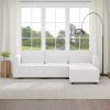 The multi-person modular combination sofa has storage space under each seat, making it convenient for you to organize your personal items neatly.