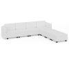 The multi-person modular combination sofa has storage space under each seat, making it convenient for you to organize your personal items neatly.