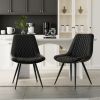 A set of 2 dining bar chairs without armrests is suitable for home, kitchen, dining room, bar and coffee shop