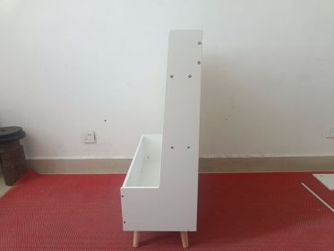 Kids Bookshelf, Book and Magazine Rack, Book Organizer, toy Storage Cabinet Organizer, White (Color: as Pic)
