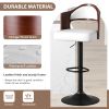 Swivel Bar Stools Set of 2 Seat Adjustable Height 25.2-33.8IN