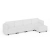 The multi-person modular combination sofa has storage space under each seat, making it convenient for you to organize your personal items neatly.
