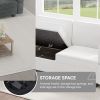 The multi-person modular combination sofa has storage space under each seat, making it convenient for you to organize your personal items neatly.