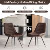 A set of 2 dining bar chairs without armrests is suitable for home, kitchen, dining room, bar and coffee shop