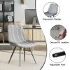 A set of 2 dining bar chairs without armrests is suitable for home, kitchen, dining room, bar and coffee shop