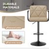 The back of the bar counter chair is equipped with a height-adjustable pull rod, which can be adapted to bars or islands of different heights