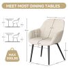 The two-piece set of dining bar chairs features a modern, ergonomically designed curved backrest, armrests and seat cushion, suitable for coffee shops