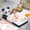 Children's single sofa chair, plush toddler armchair, washable set, cute animal-shaped seat, suitable for any room, reading room, living room