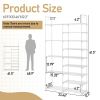 Double Row 9 Tier Shoe Rack with Handles Non Woven Fabric Shoe Organizer with Sturdy Iron Tubes PP Pads and Plastic Connectors Space Saving Closet Sto