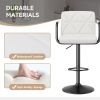 The back of the bar counter chair is equipped with a height-adjustable pull rod, which can be adapted to bars or islands of different heights