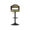Swivel Bar Stools Set of 2 Seat Adjustable Height 25.2-33.8IN