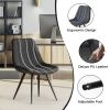 A set of 2 dining bar chairs without armrests is suitable for home, kitchen, dining room, bar and coffee shop