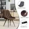 A set of 2 dining bar chairs without armrests is suitable for home, kitchen, dining room, bar and coffee shop