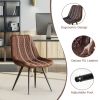 A set of 2 dining bar chairs without armrests is suitable for home, kitchen, dining room, bar and coffee shop