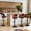 Swivel Bar Stools Set of 2 Seat Adjustable Height 25.2-33.8IN